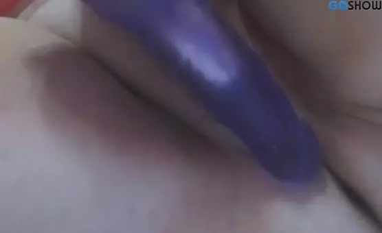 Corpulent Blonde Enjoys Fucks Dildo